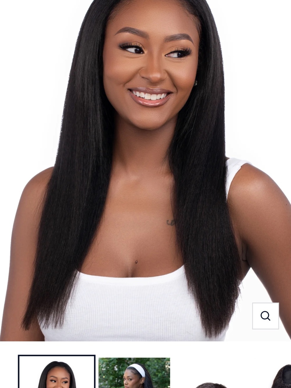 Natural-Look Straight Black Womenβs Wig - Sleek Everyday Style